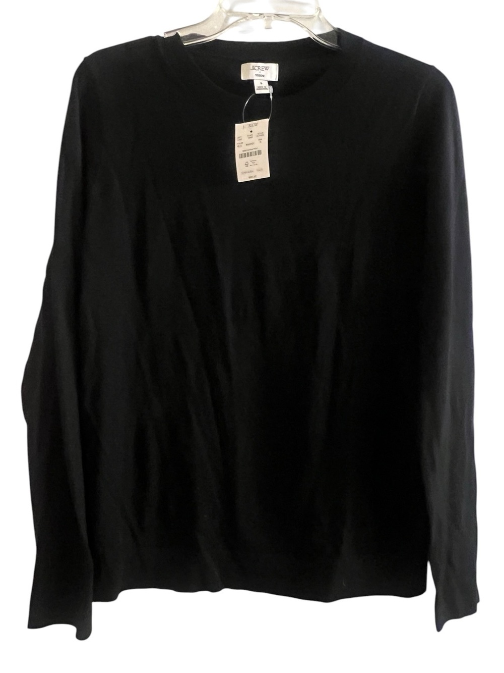 NWT J.Crew Teddie Sweater Black Small